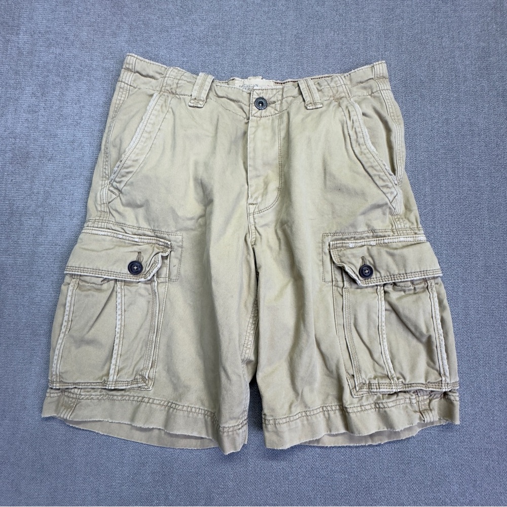 American Eagle cargo shorts Mens 34 actual khaki long classic